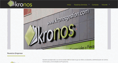 Desktop Screenshot of kronosgestion.com